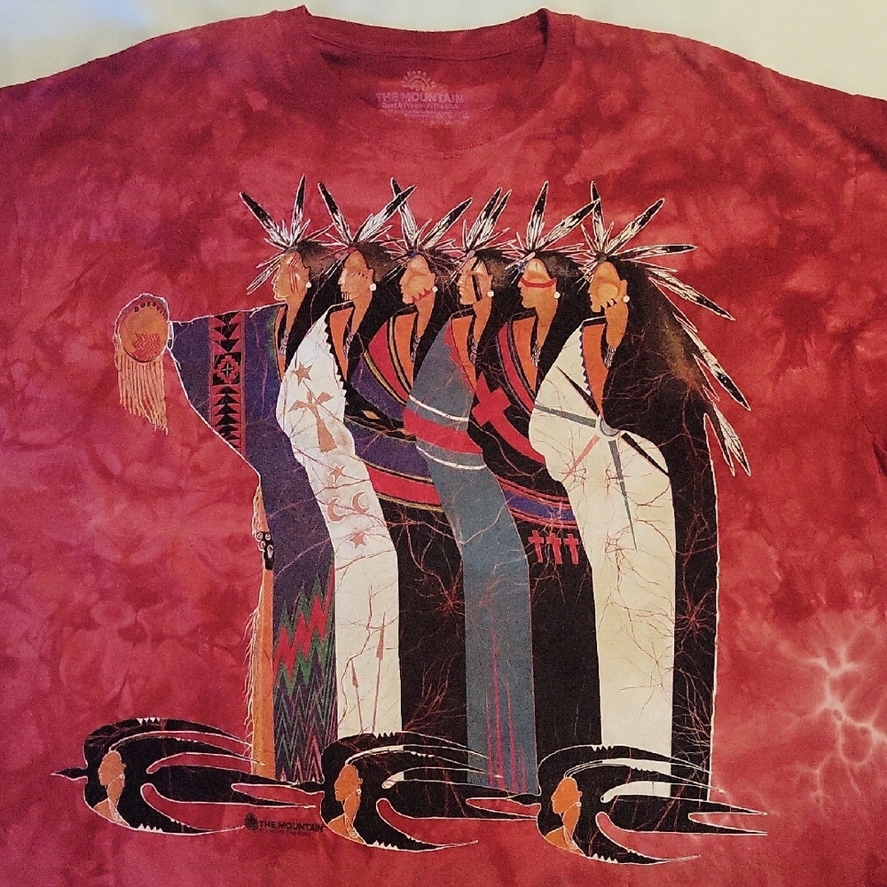 The Mountain Red Short Sleeve Graphic Tee